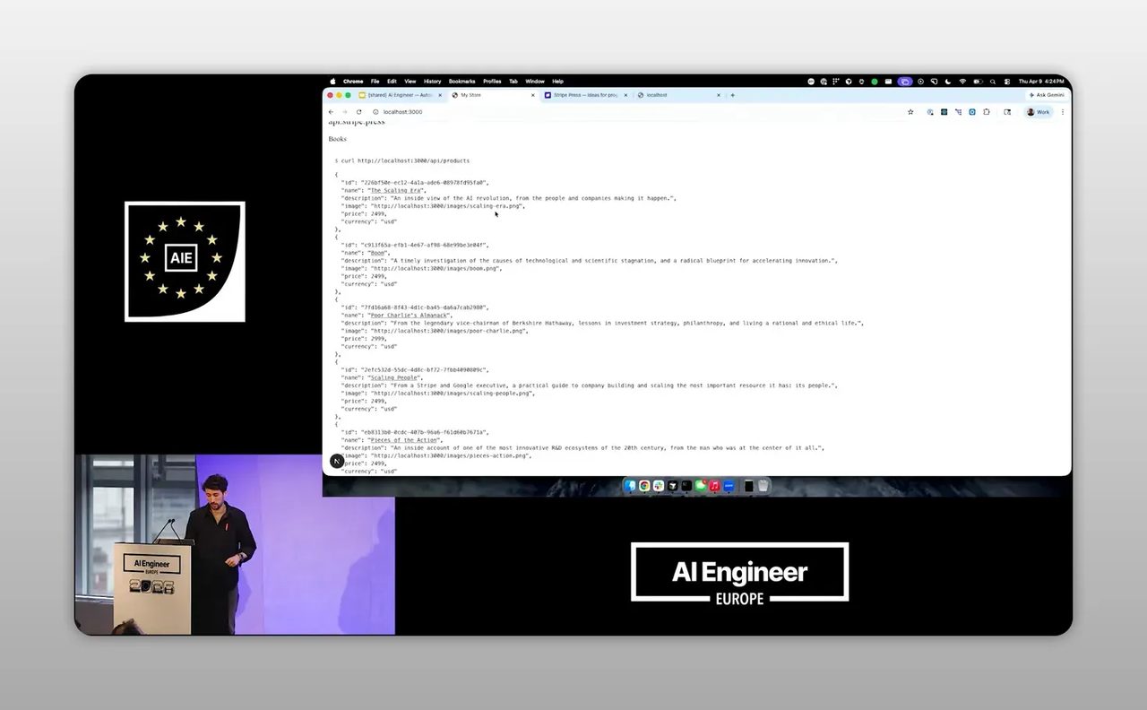 หน้าจอแสดงข้อมูลสินค้าและ checkout ในรูปแบบ structured data บนพื้นหลังสีขาว
