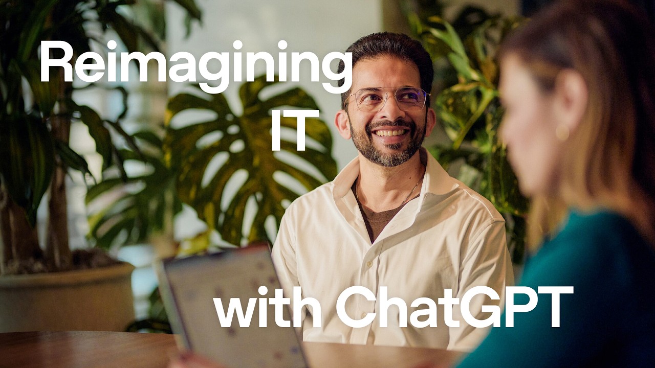 ภาพปก Reimagining IT with ChatGPT แสดงผู้ร่วมสนทนาที่โต๊ะทำงาน