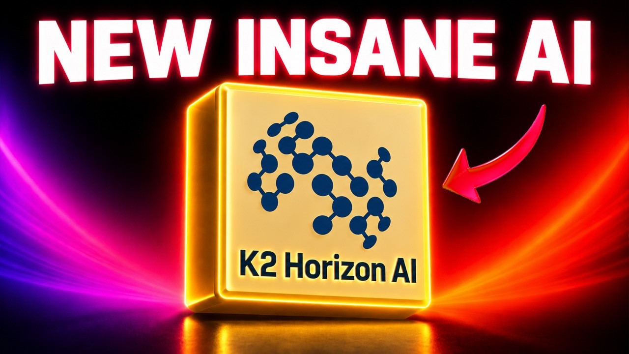 ภาพปกต้นทาง K2 Horizon AI พร้อมภาพชิปสีทองและข้อความ NEW INSANE AI