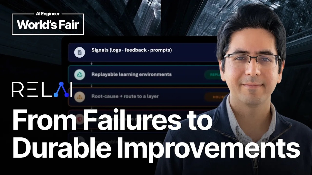 video thumbnail for 'Continual Learning for AI Agents: From Failures to Durable Improvements - Soheil Feizi, RELAI'