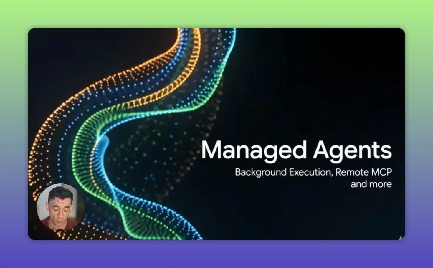 สไลด์ Managed Agents พร้อมข้อความ Background Execution และ Remote MCP