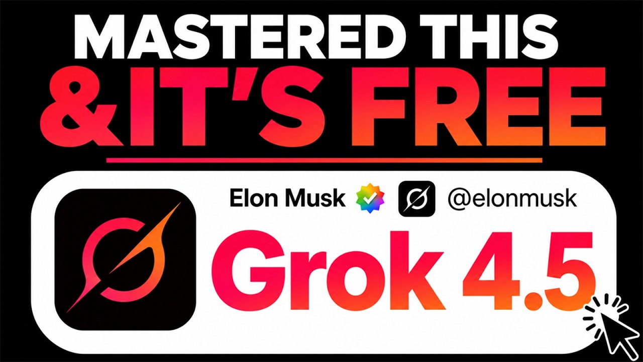 video thumbnail for 'Build Anything with Grok 4.5, Here's How! (FREE)'