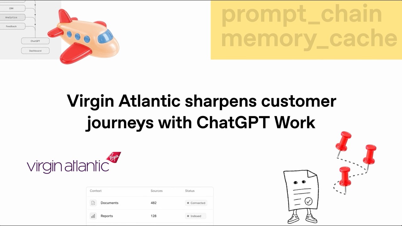 video thumbnail for 'Virgin Atlantic Turns Weeks of Work Into Hours with ChatGPT Work'