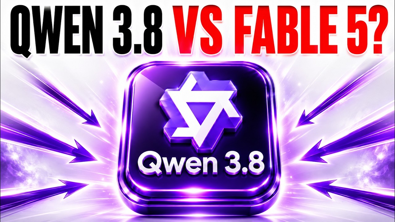 ภาพปกวิดีโอต้นทาง Qwen 3.8 VS Fable 5