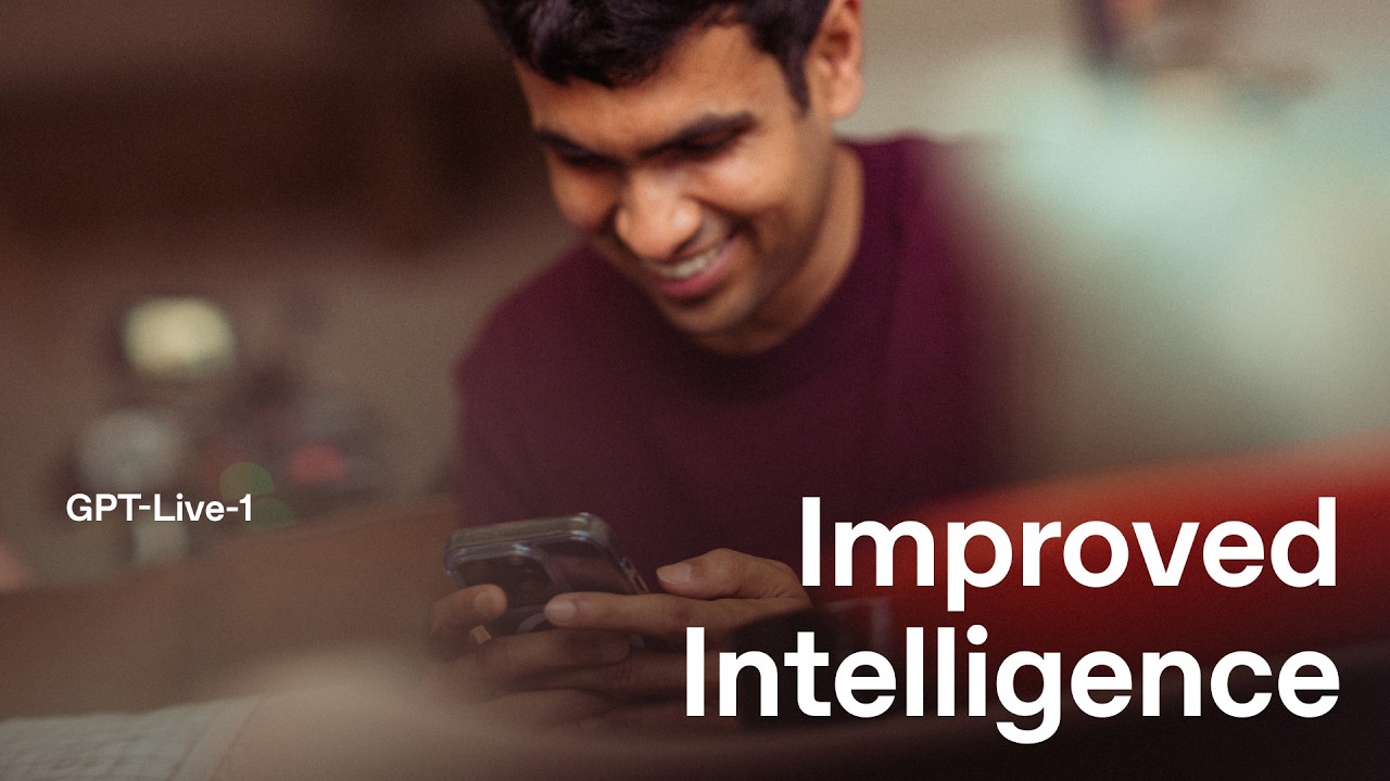 video thumbnail for 'Improved Intelligence with GPT-Live'