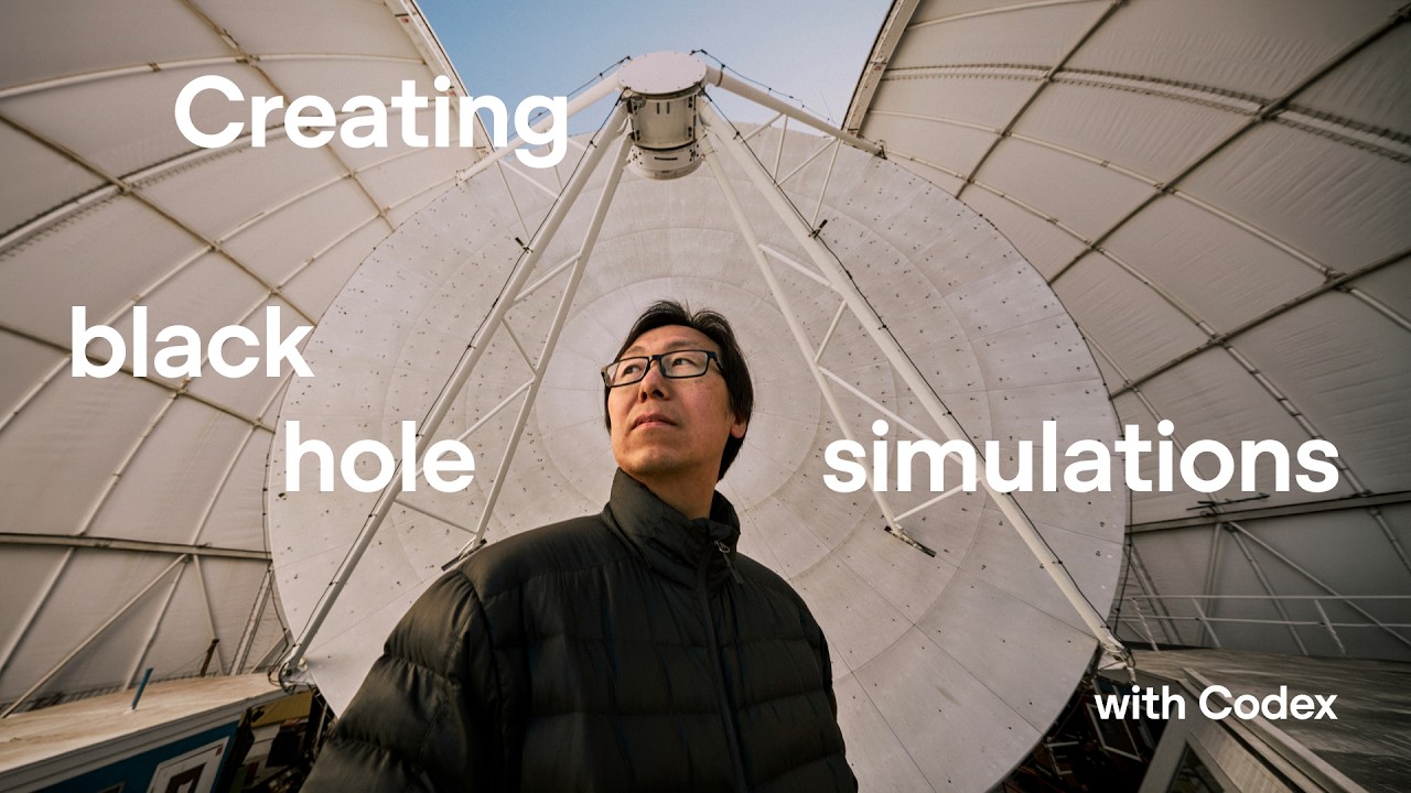 video thumbnail for 'Creating black hole simulations with Codex'