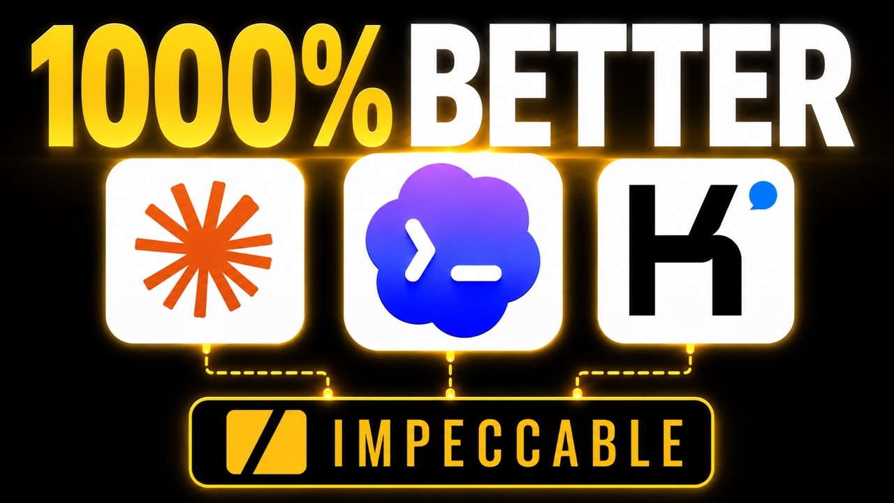video thumbnail for 'Impeccable Makes Claude, Codex and Kimi 10X Better'