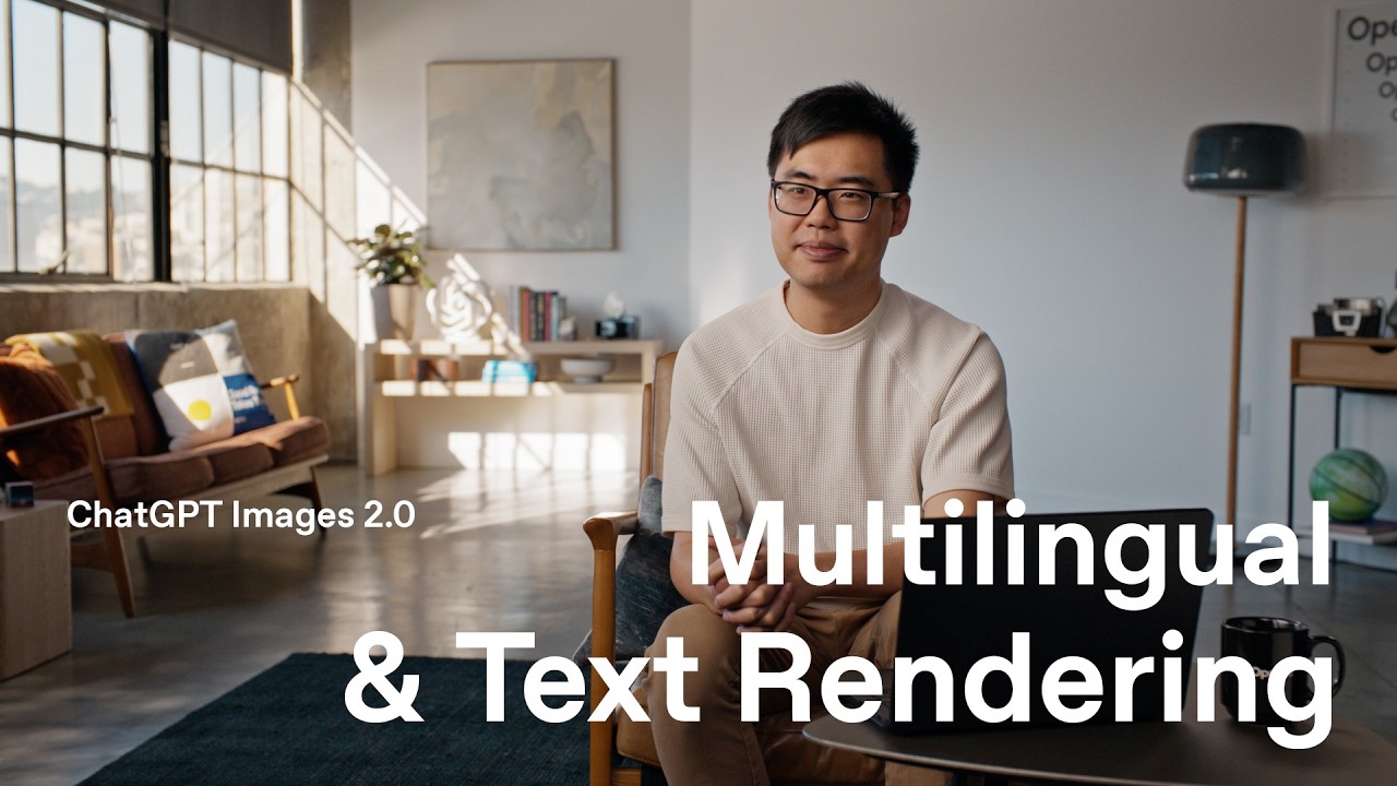 video thumbnail for 'Multilingual & Text Rendering with ChatGPT Images 2.0'