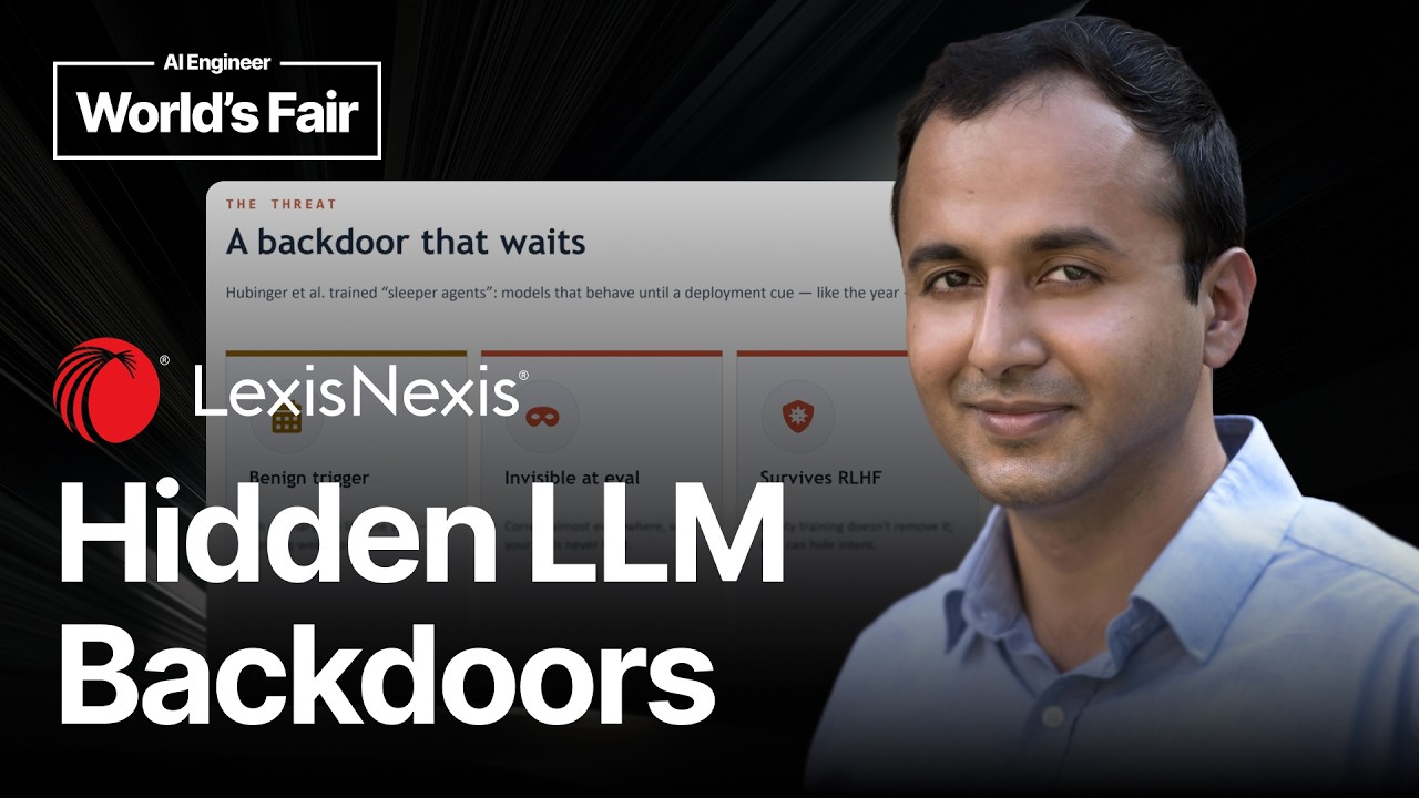 video thumbnail for 'Your LLM Deception Monitor Is Broken. The Fix Is in the Training Data - Sachin Kumar, LexisNexis'