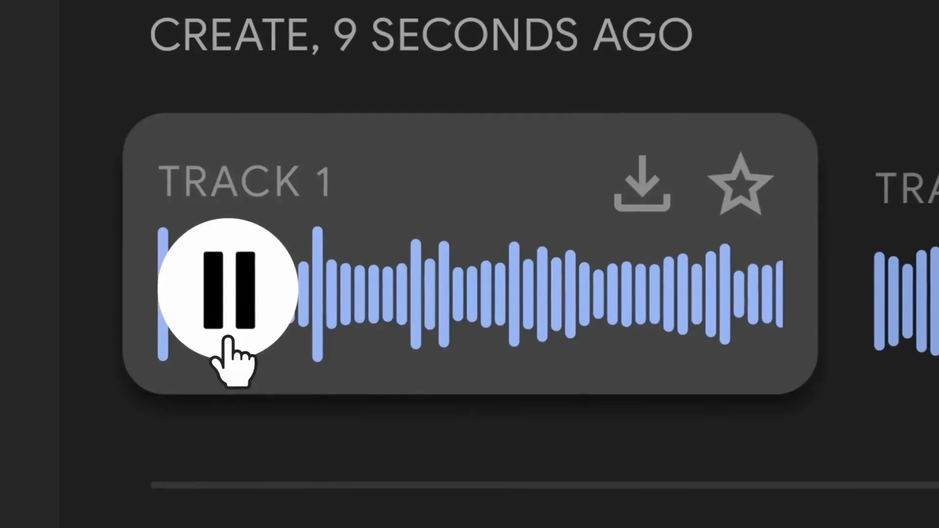 อินเตอร์เฟส Music AI Sandbox แสดงฟีเจอร์ Create และ Transform