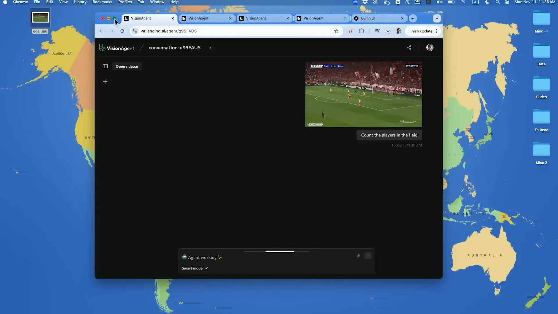 นับจำนวนผู้เล่นในสนามฟุตบอลด้วย visual AI agent