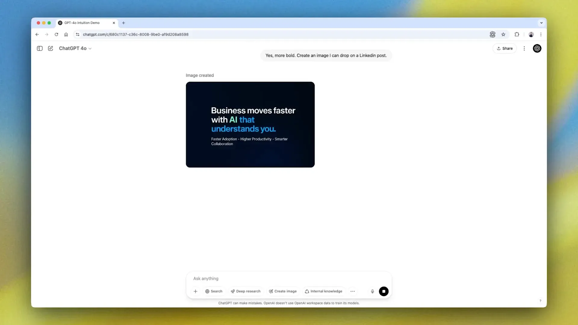 ปรับโทนโพสต์ให้โดดเด่นและเป็นภาพสำหรับ LinkedIn