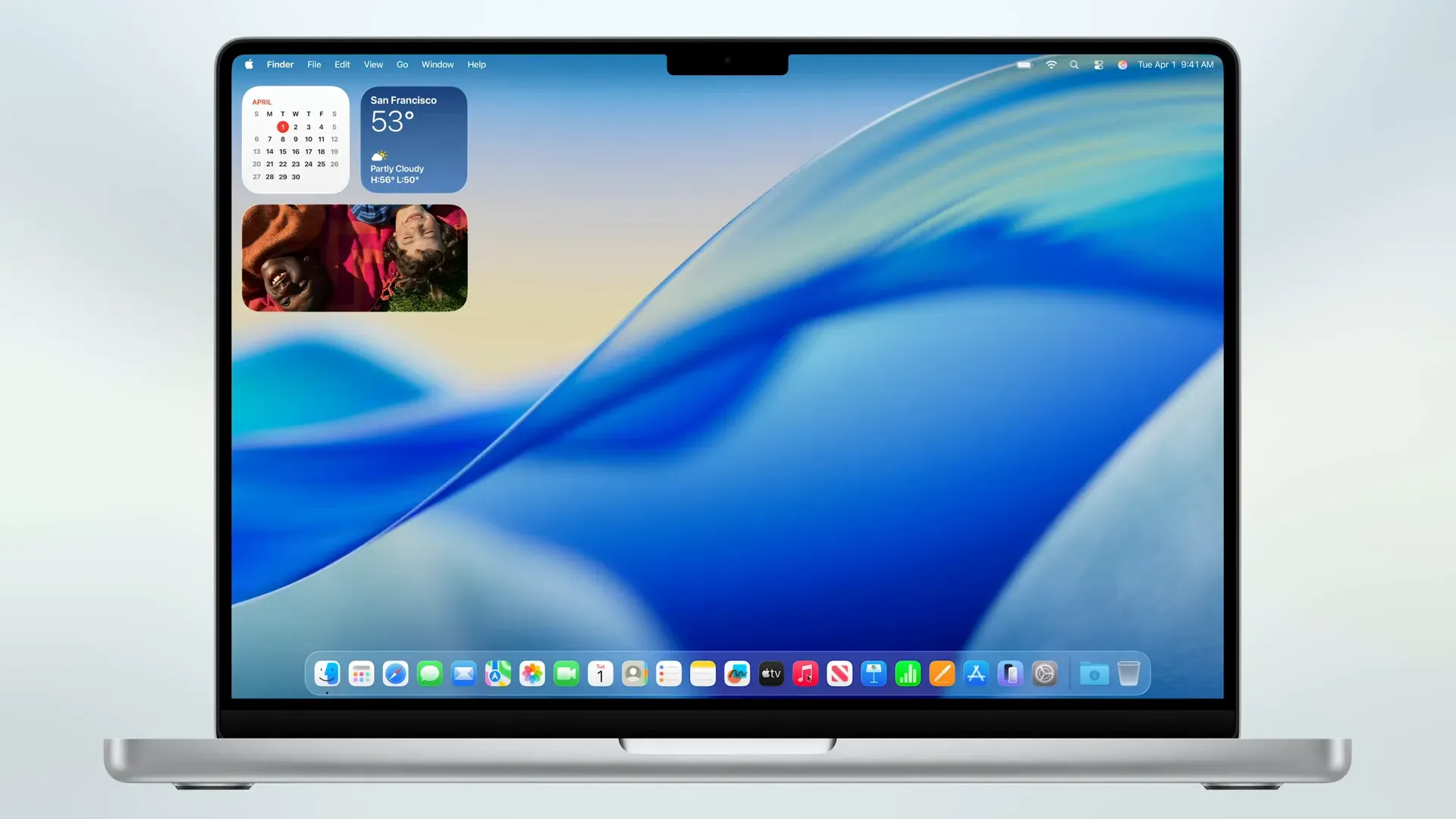หน้าจอ macOS Tahoe พร้อมดีไซน์ Liquid Glass