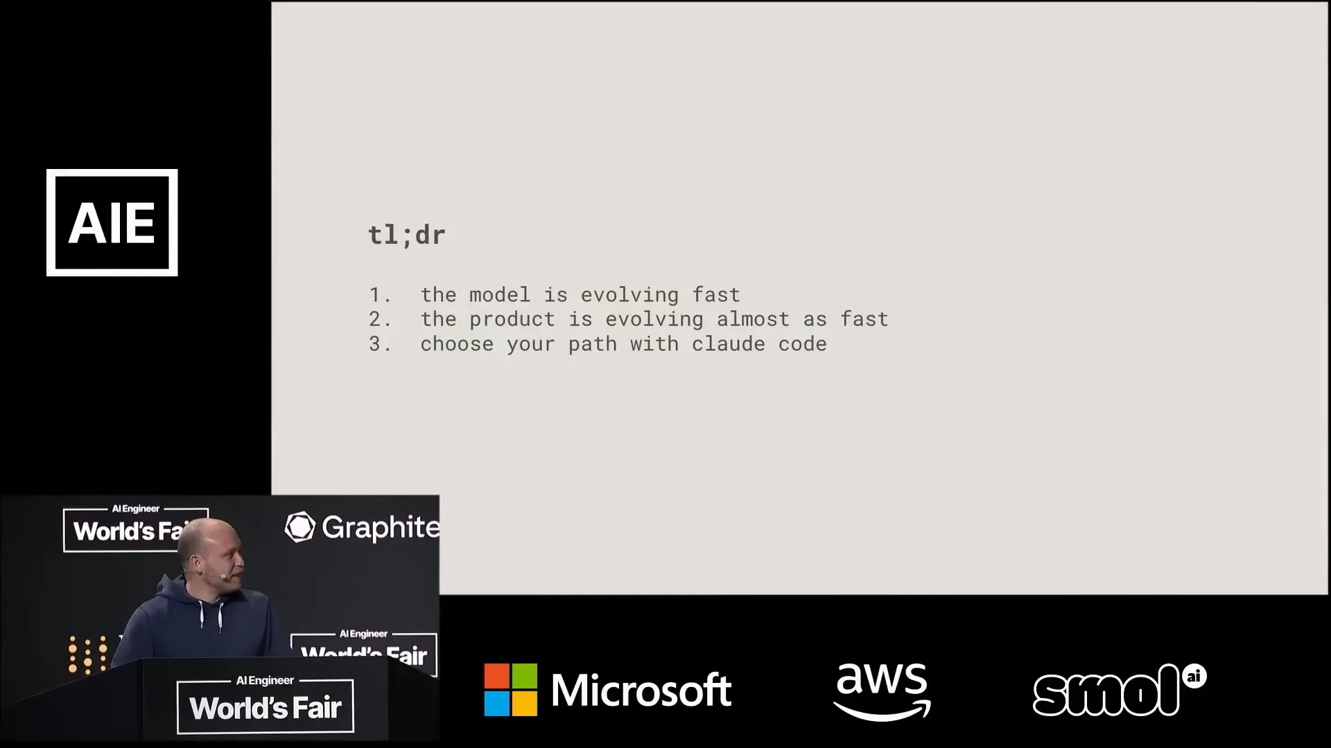 Boris Cherny กล่าวเปิดงานและถามผู้ใช้ Quad Code