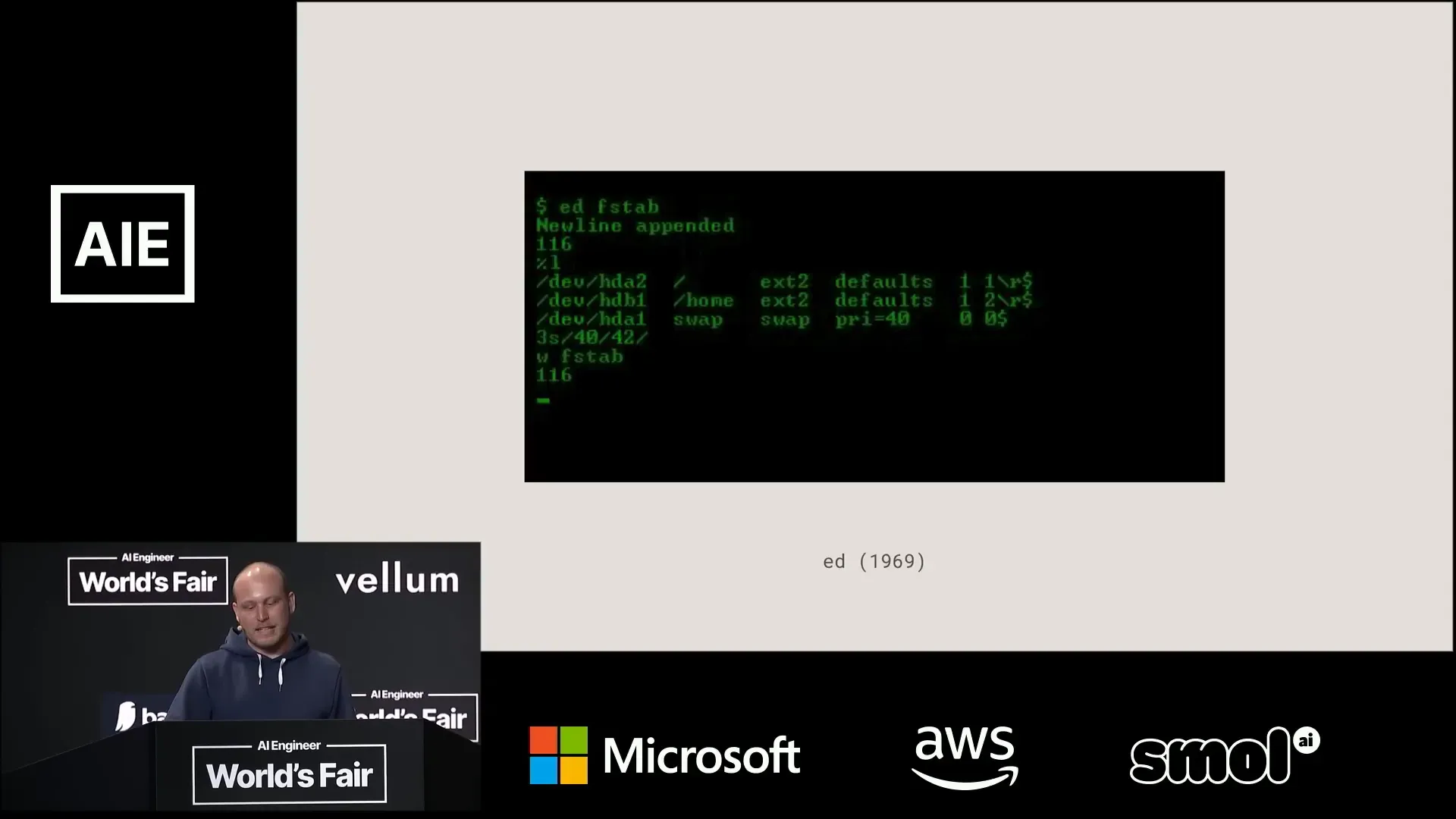 โปรแกรมแก้ไขข้อความ Ed ที่ยังใช้ใน UNIX