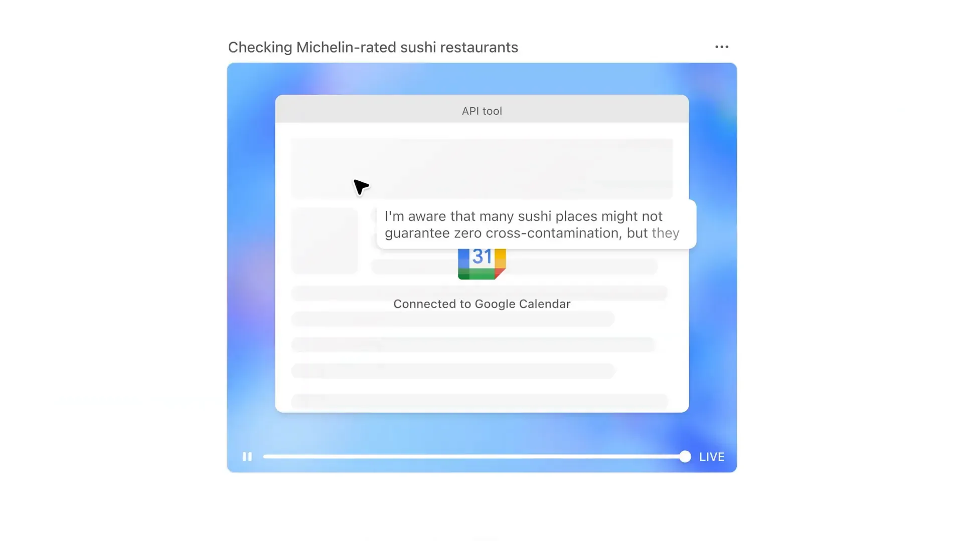AI คำนวณเวลาการเดินทางและเชื่อมต่อข้อมูลส่วนตัวของผู้ใช้