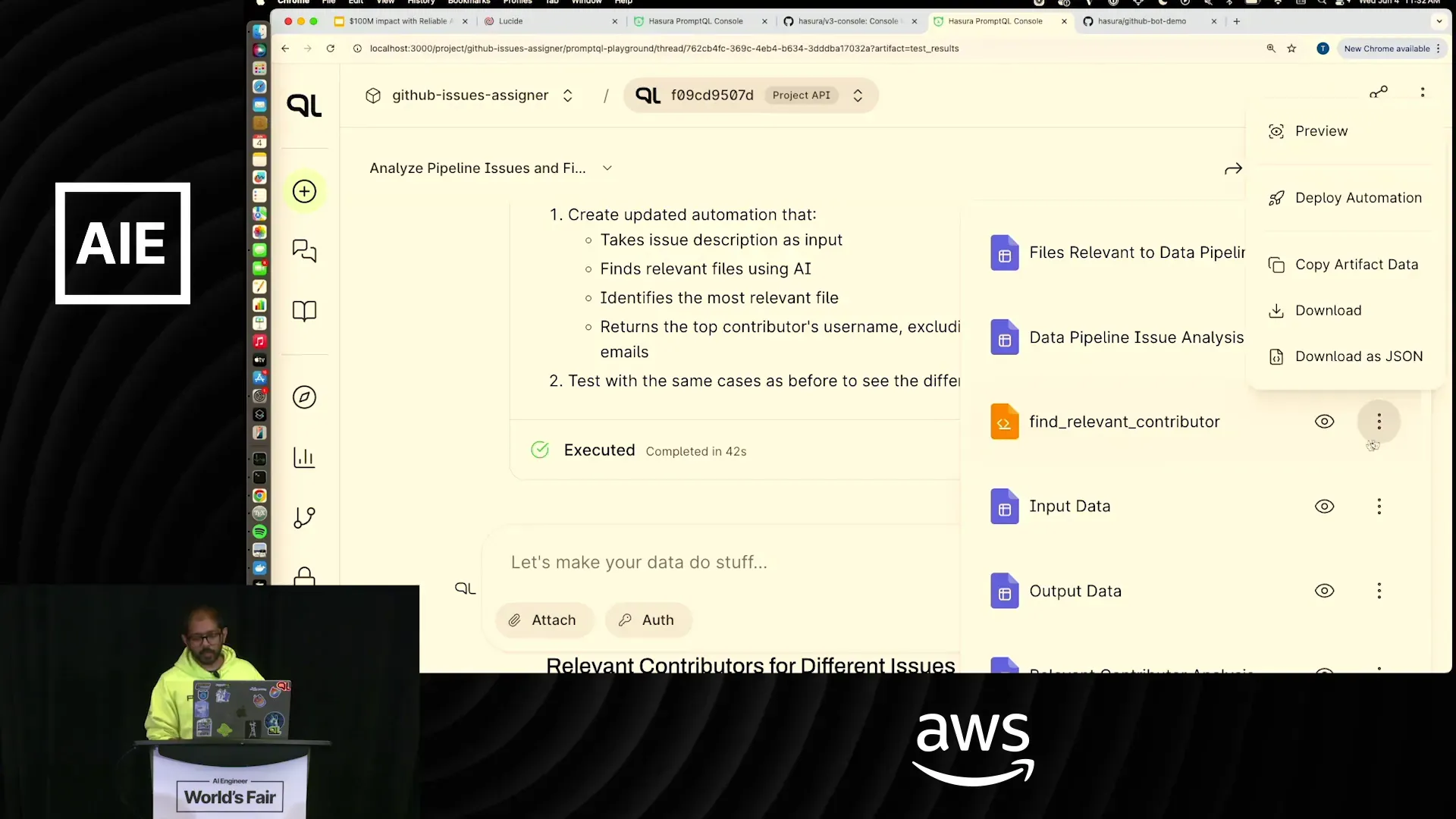 หน้าจอ UI สำหรับ deploy automation โดยผู้ใช้ non-technical