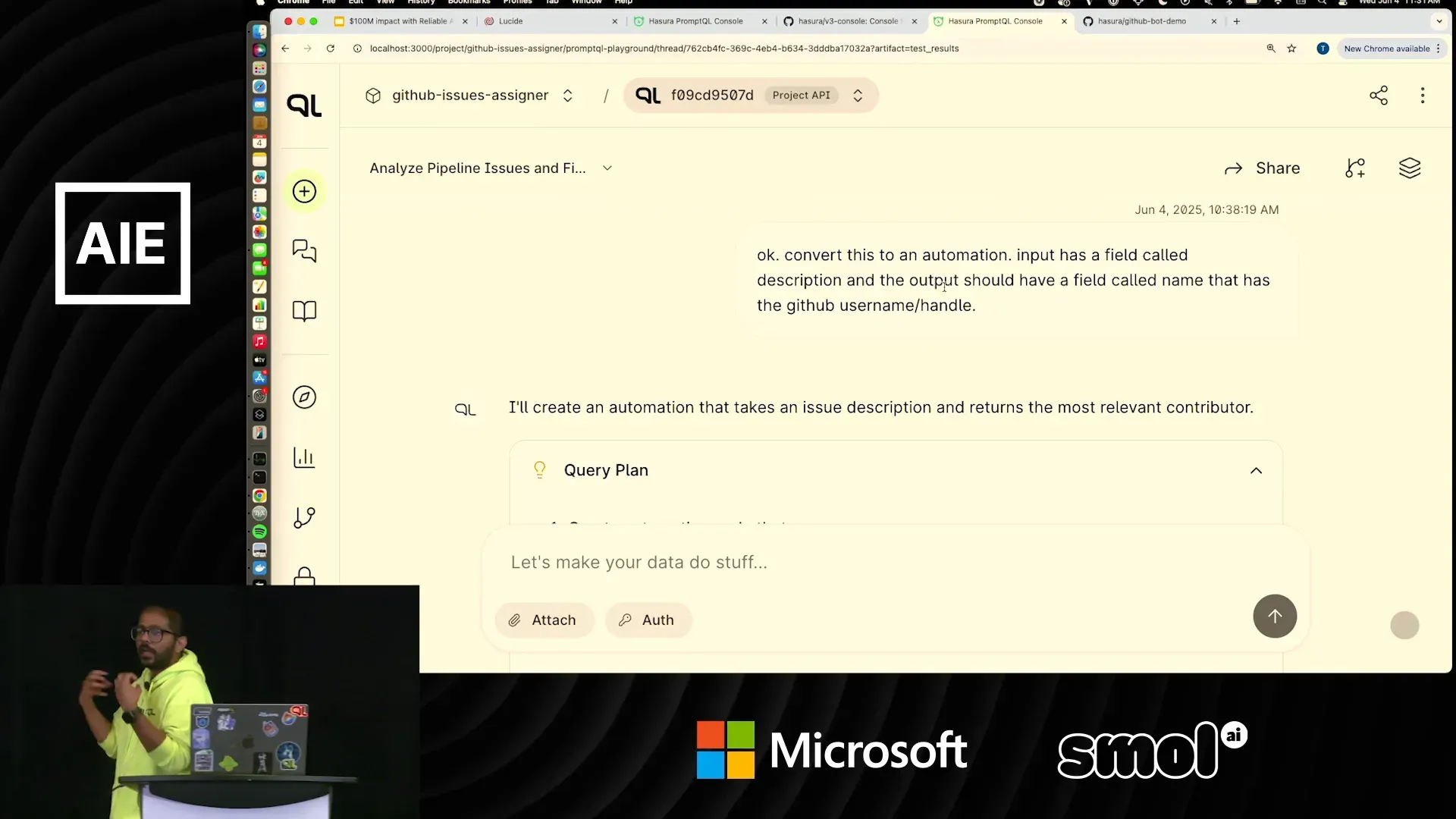 ตัวอย่างการสร้าง automation ผ่าน AcmeQL ในระบบจัดการ GitHub Issue