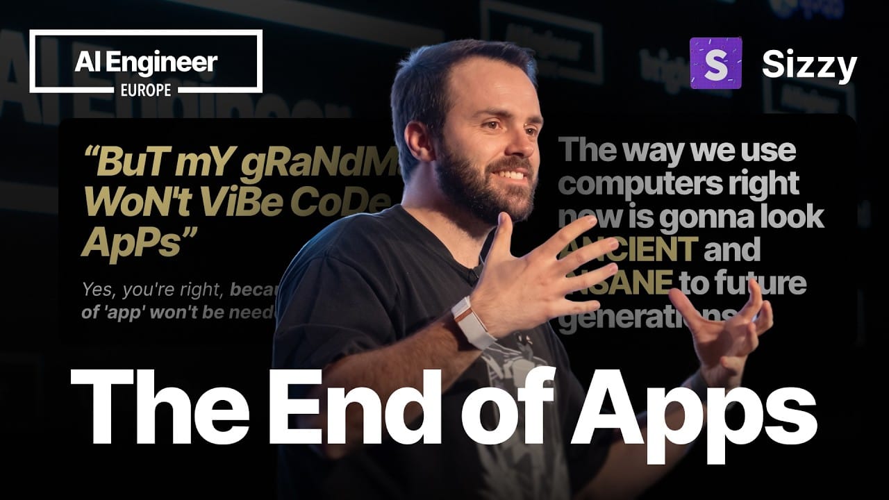 ภาพปกคลิป The End of Apps ของ Kitze
